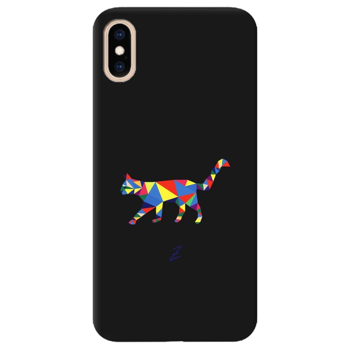 Силиконовый чехол Zorrov для Apple iPhone XS Max - Cat (11210040206052365)