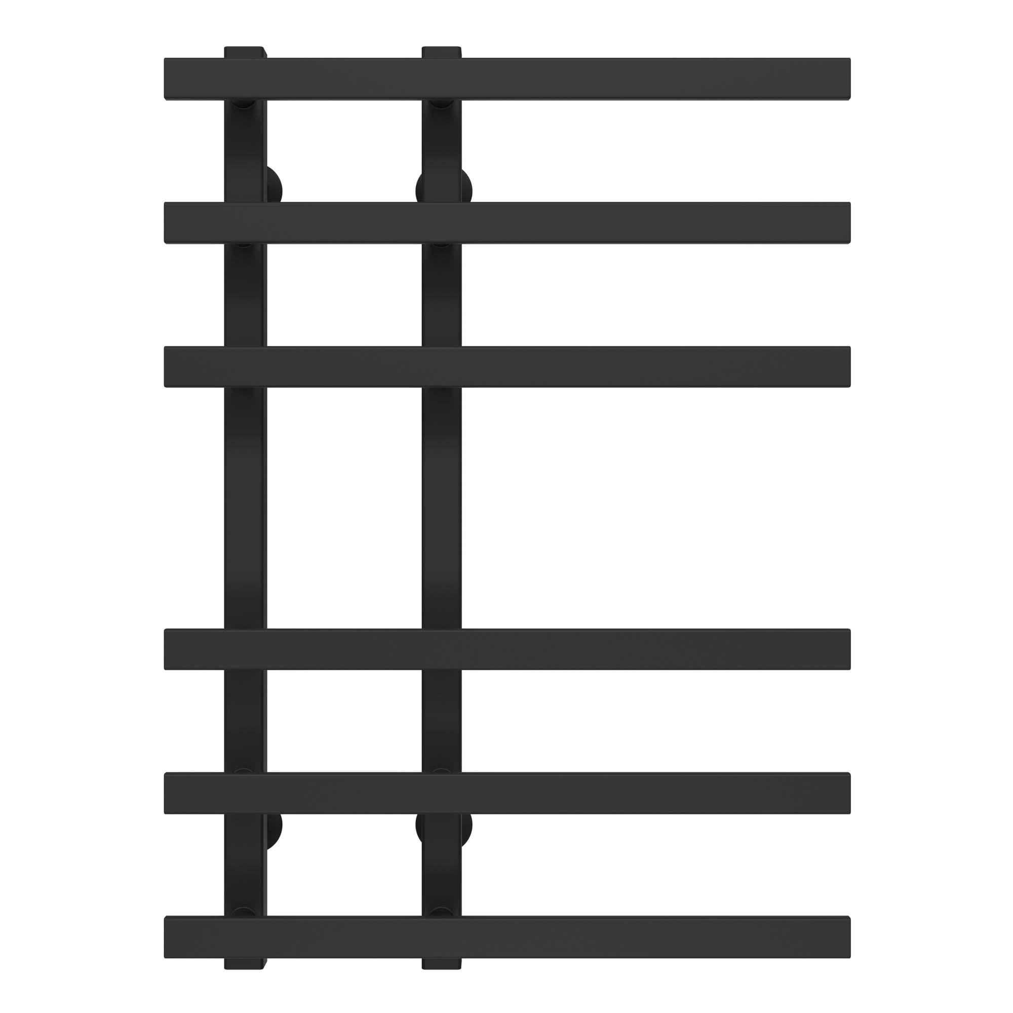 Полотенцесушитель водяной Deffi Atena П6 нижнее подключение нержавеющая сталь 150х700 мм Черный (A.AT.70.15.6.B.A)