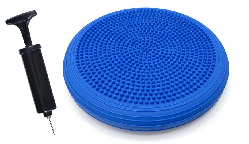 Подушка балансувальна масажна EasyFit Cushion-2 з насосом 32 см Синій (21027)