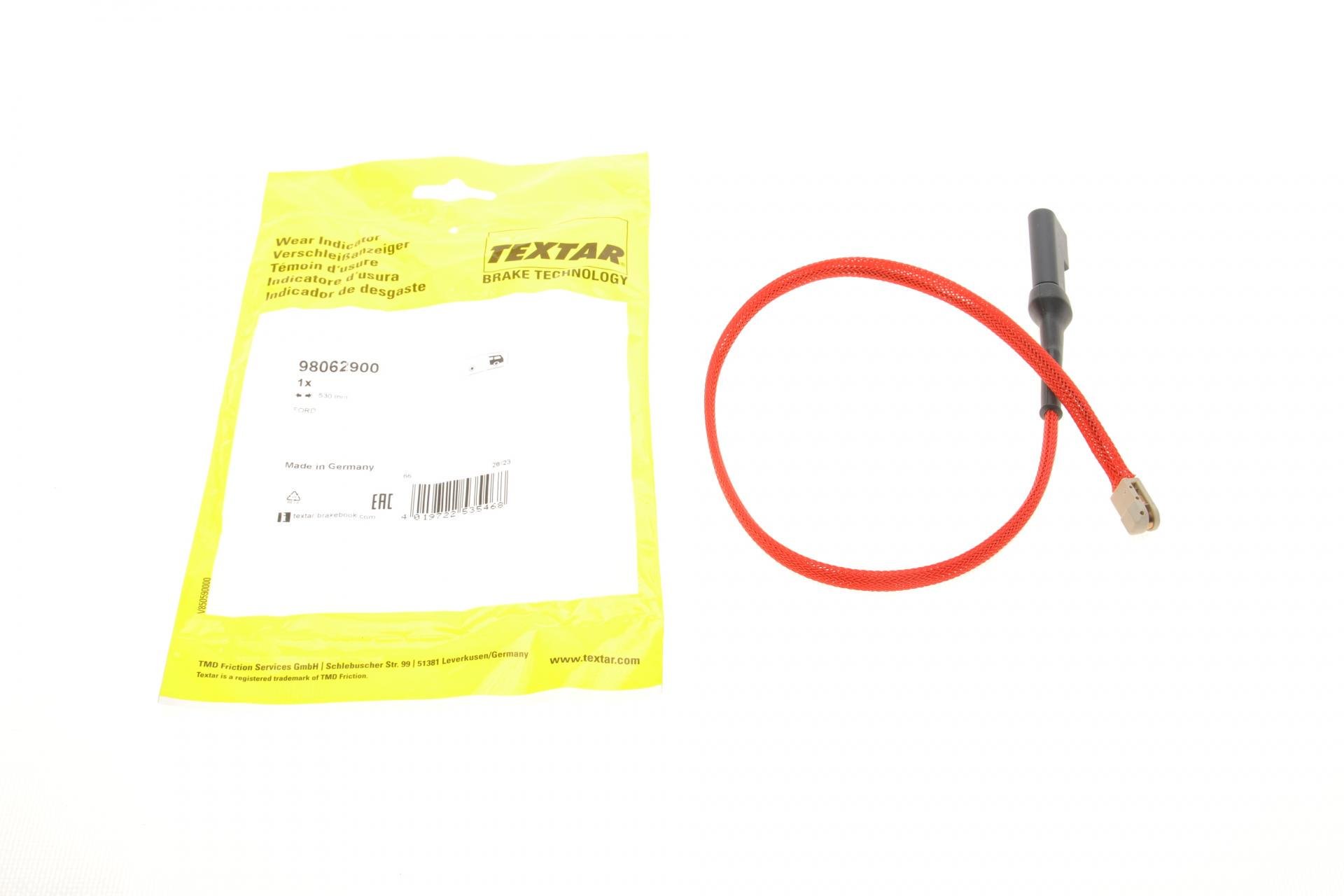 Датчик износа задних тормозных колодок Ford Transit 2,0 EcoBlue 16- L 530 мм (98062900)