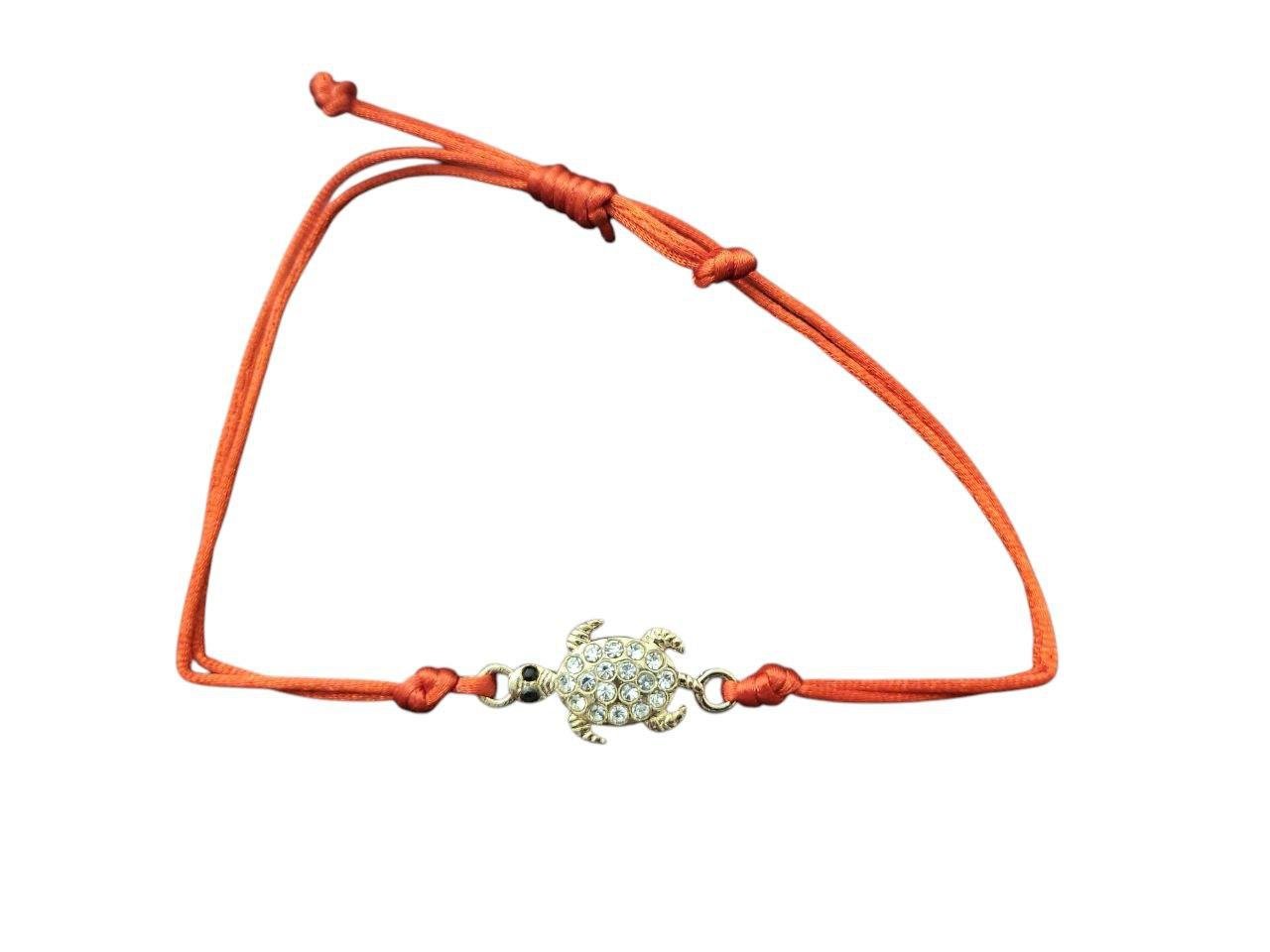 Браслет-оберег Красная нить со значком Черепаха Браслет-оберег Красная нить со значком Черепаха