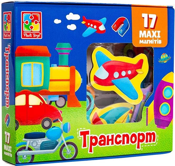 Набір дитячий Vladi Toys Магніти Транспорт 18х3х16 см (VT3106-26)