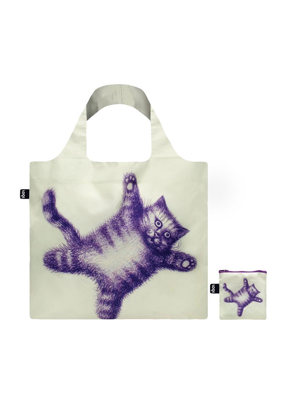 Сумка-шоппер Loqi ARMANDO VEVE Flying Purr-ple Cat (AV.FC)