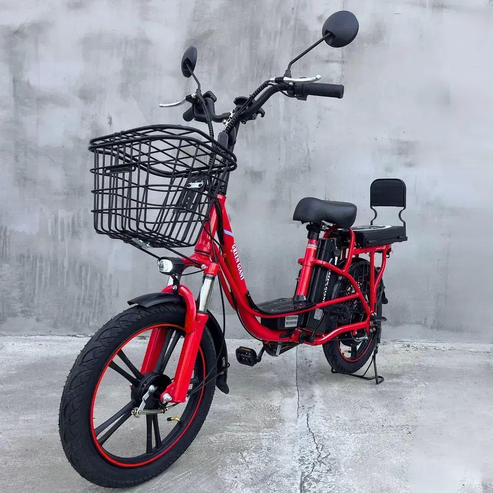 Електровелосипед Green Giant U18 двомісний 18" 600 W/48 V/26 Ah з розкладним багажником/сидінням Червоний - фото 3 Електровелосипед Green Giant U18 двомісний 18" 600 W/48 V/26 Ah з розкладним багажником/сидінням Червоний - фото 3