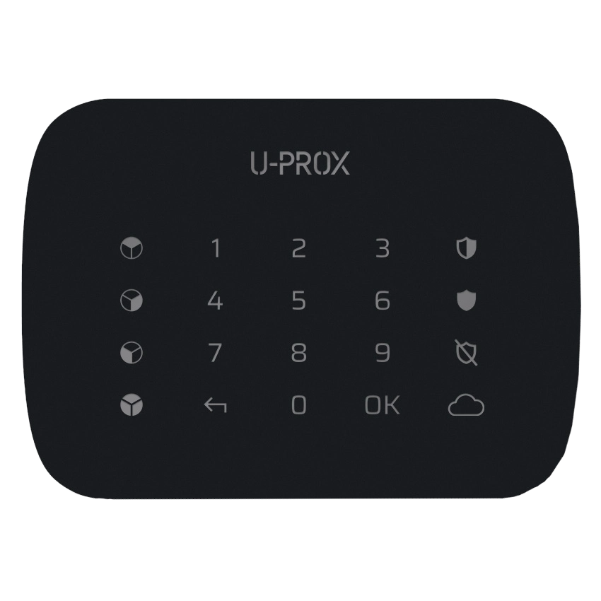 Клавиатура беспроводная U-Prox Keypad G4 сенсорная для четырех групп Black (99-00013682)