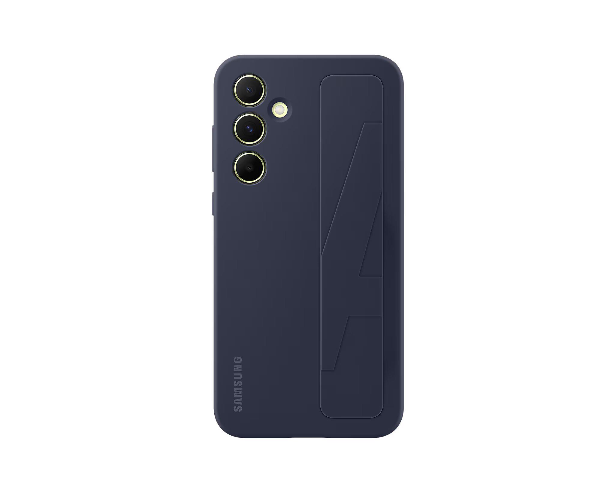Чехол накладка для телефона Standing Grip Case для Samsung Galaxy A55 с подставкой Черный (EF-GA556TBEGWW)