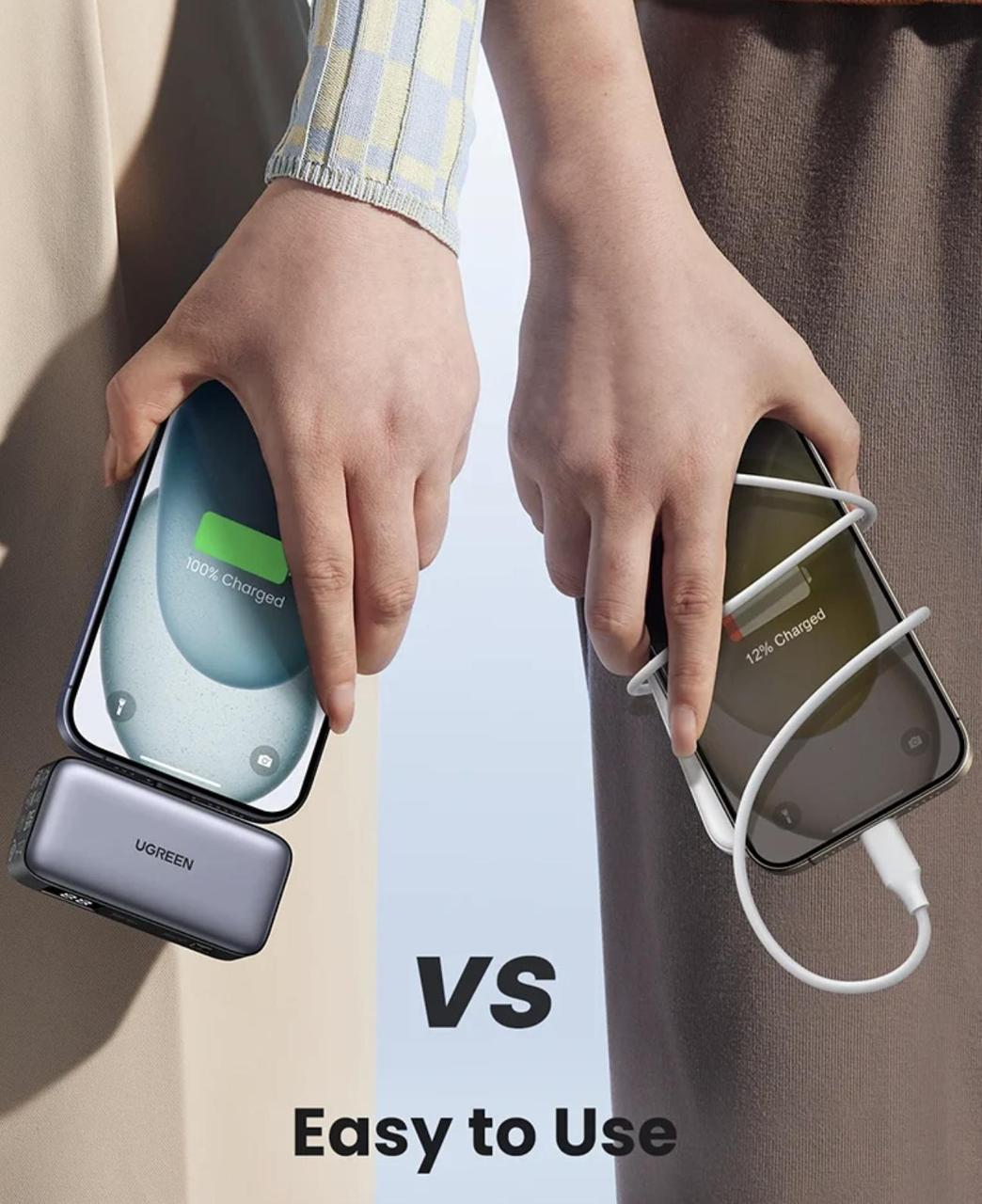 Повербанк UGREEN Nano 5000 mAh Gray (2390696100) - фото 6