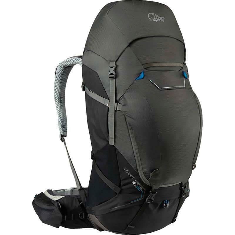 Туристический рюкзак Lowe Alpine Cerro Torre 80:100 л M/L Black/Greyhound (LA FBQ-02-BL-80)