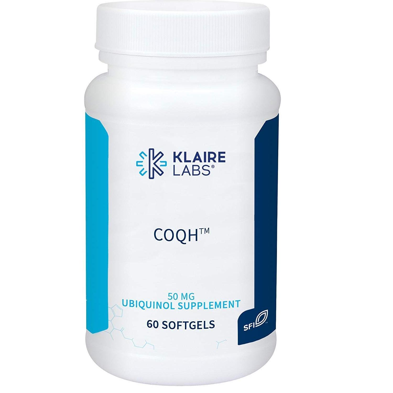Коэнзим Klaire Labs Ubiquinol 50 мг 60 Softgels (KLL-00126)