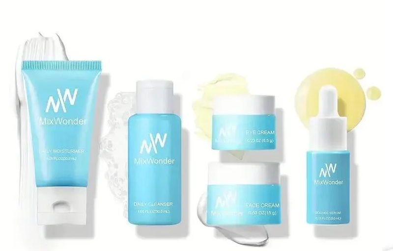 Набор для ухода за лицом MixWonder Hydrating Skincare Set очищающая пена/увлажняющий крем/сыворотка под глаза и эссенция (31369887)