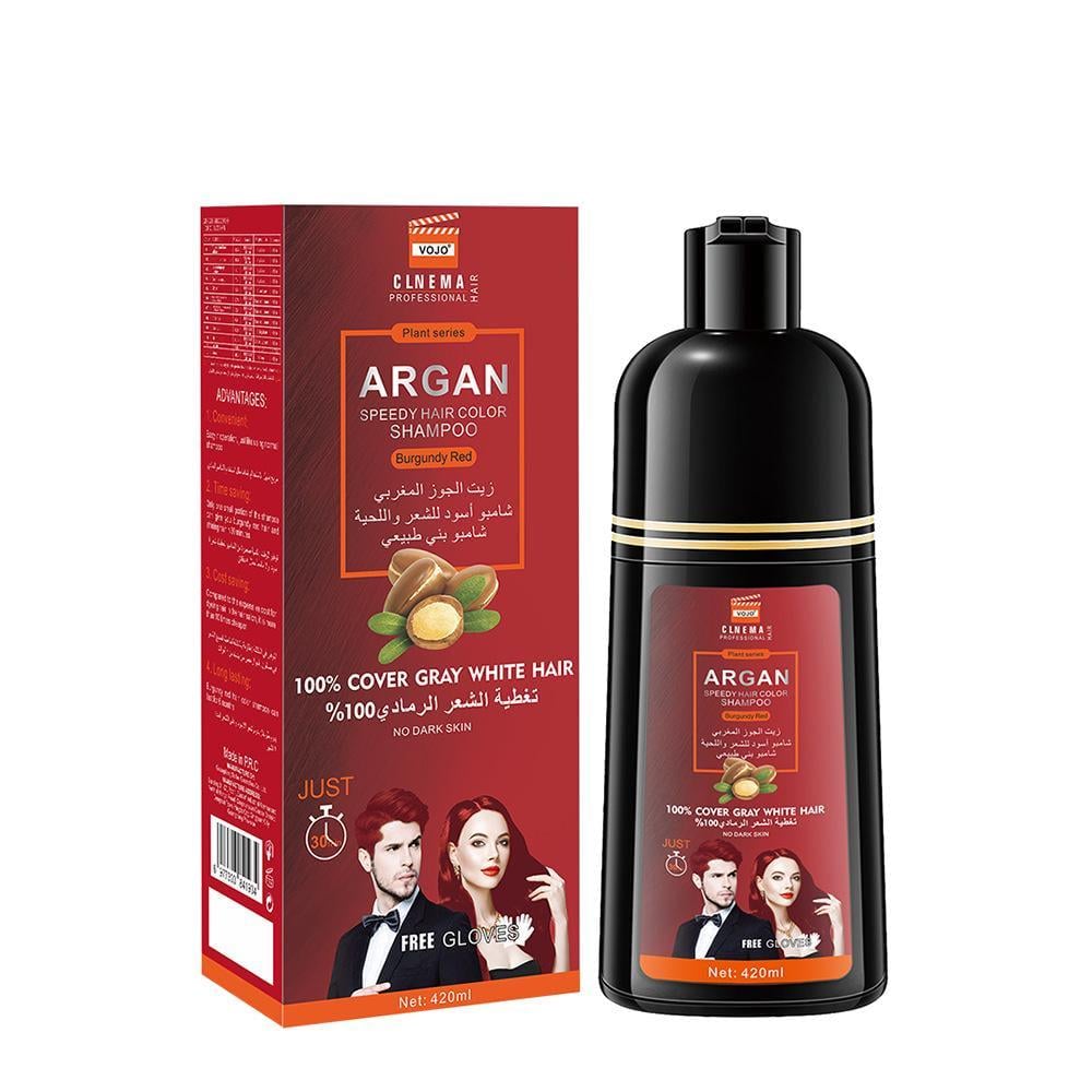 Шампунь для волос окрашивающий VOJO 3в1 420 мл Бордово-красный (OXLY-1-2)