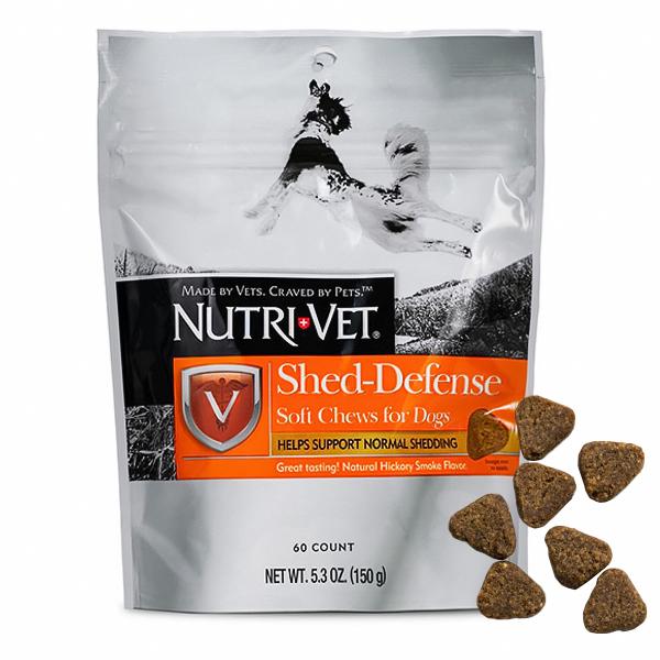 Витамины для шерсти собак Nutri-Vet Shed-Defense Soft Chews 150 г 60 таб. (669125118207)