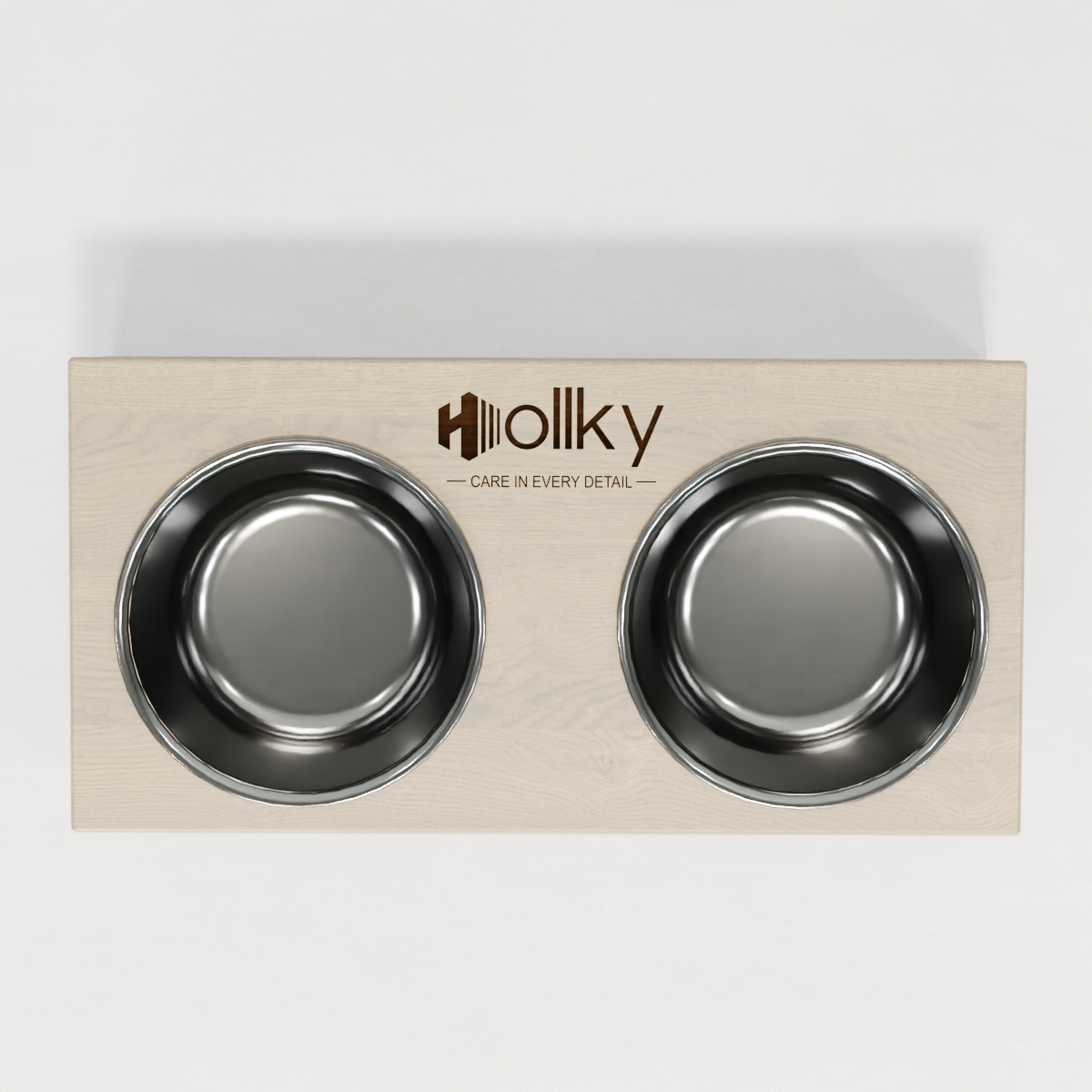 Миски на подставке из цельного металлического листа для собак и котов Hollky SteelWood S 2х0,45 л (SWS-36188-GRWH) - фото 7 Миски на подставке из цельного металлического листа для собак и котов Hollky SteelWood S 2х0,45 л (SWS-36188-GRWH) - фото 7