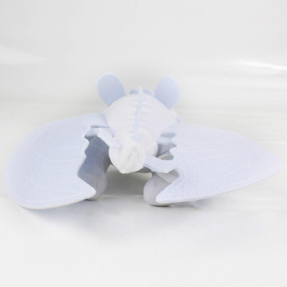 Игрушка мягкая плюшевая Дневная Фурия Дракон Беззубик 35 см Белый (9057) - фото 7