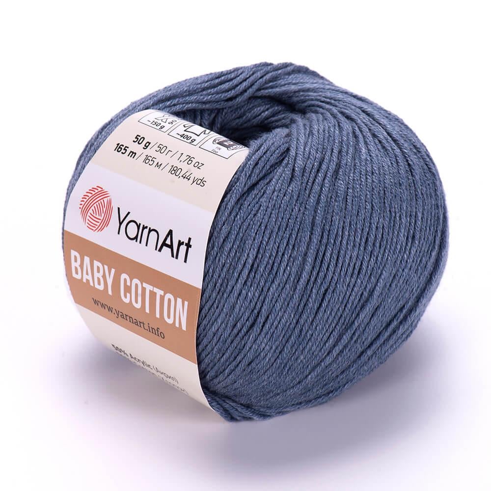 Пряжа YarnArt Baby Cotton цвет 453 Джинс (1776445624)