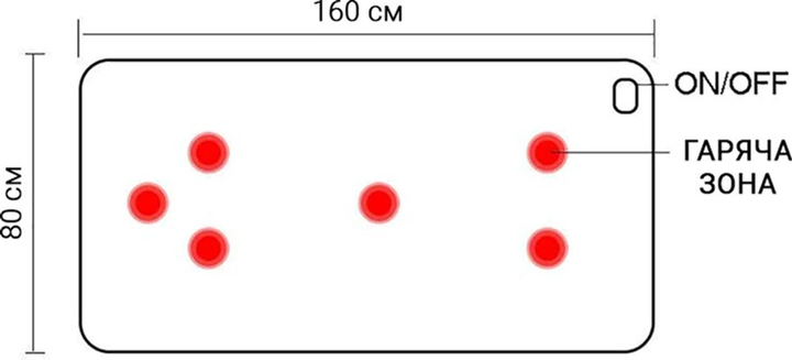 Электропростынь от USB на 3 режима односпальная 80х160 см (29511149) - фото 8
