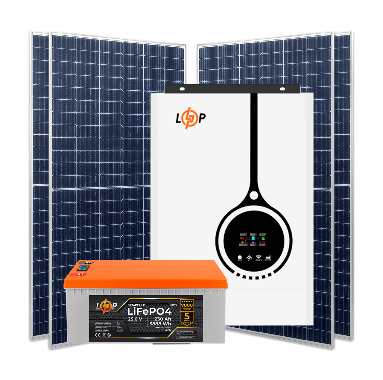 Комплект СЭС 4.2 kW АКБ 5,88kWh литий 230 Ah (2479152808)
