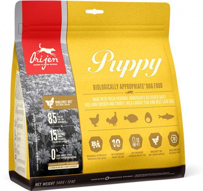 Корм беззерновой Orijen Puppy для щенков всех пород 340 г (26392)