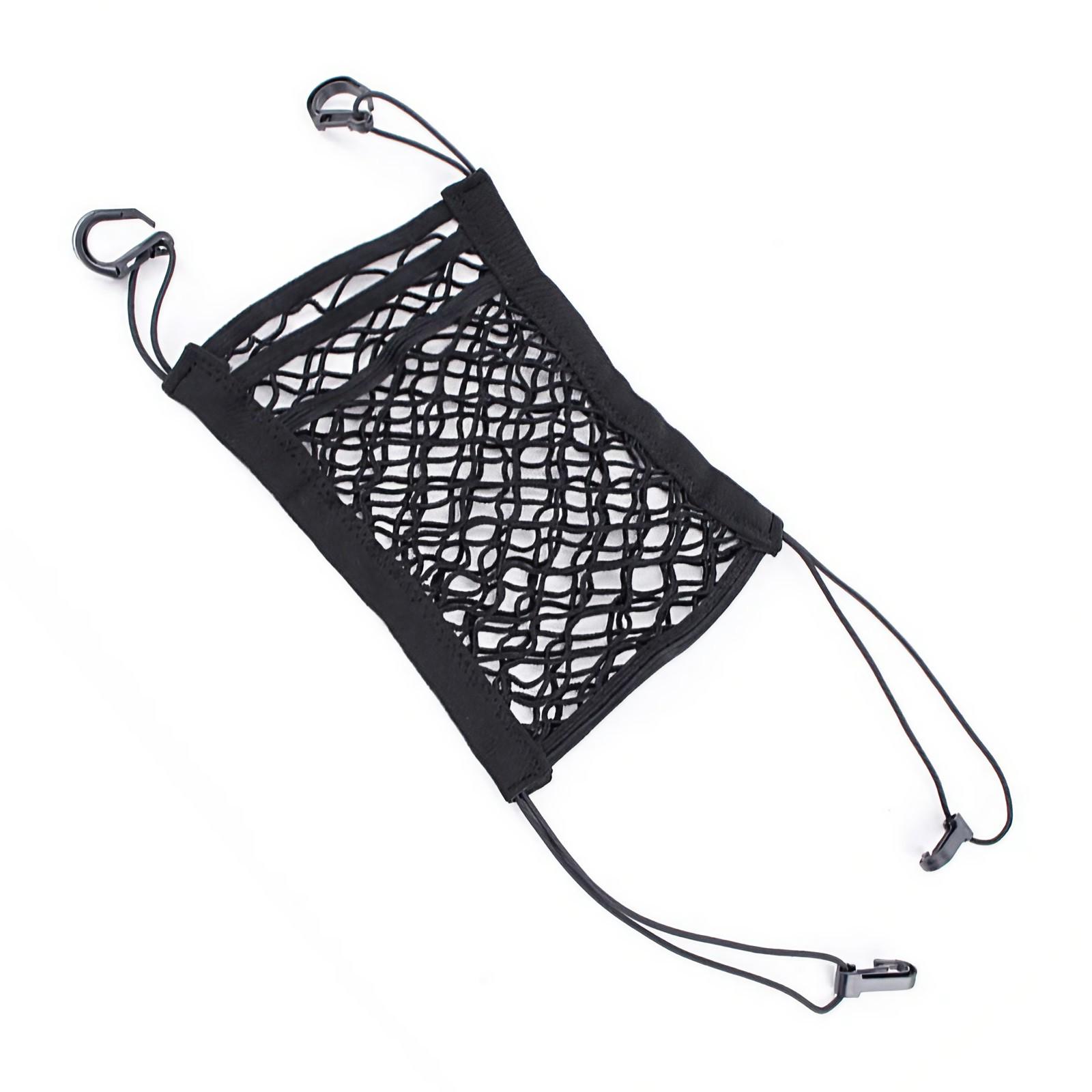 Сетка-органайзер на крючках на спинку или между сиденьями для автомобиля 23х30 см Черный (SITAVT-BLK-1288)