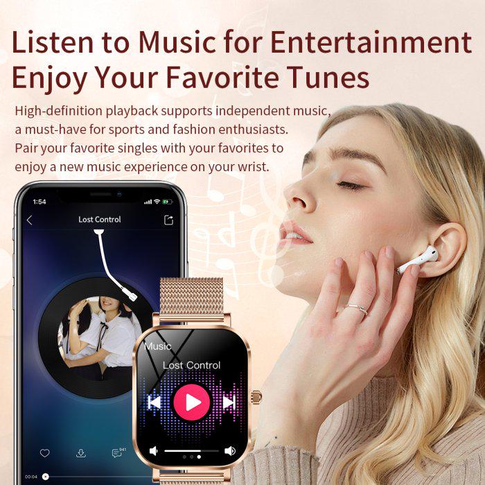 Смарт-годинник UWatch Smart Miami Gold (2076) - фото 6 Смарт-годинник UWatch Smart Miami Gold (2076) - фото 6