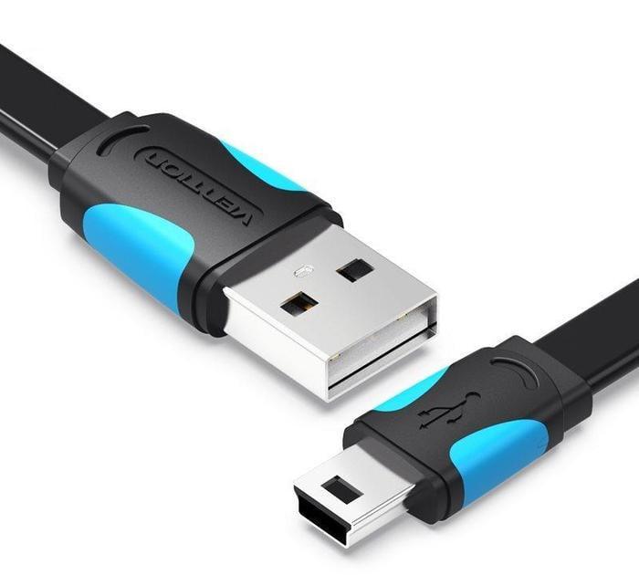 Кабель передачі даних Vention USB 2.0 to mini USB 1 м Black (VAS-A14-B100)