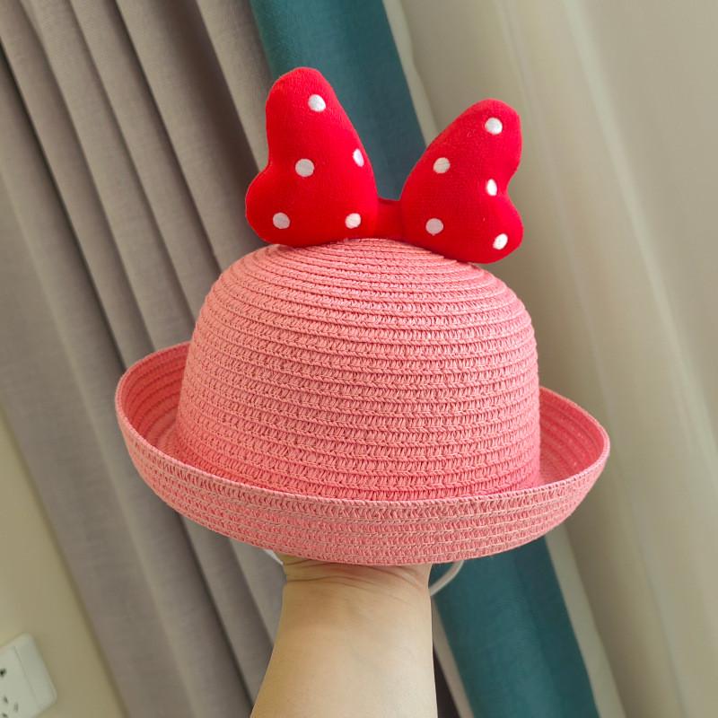 Кепка детская бантик Красный/Розовый (2243960111)