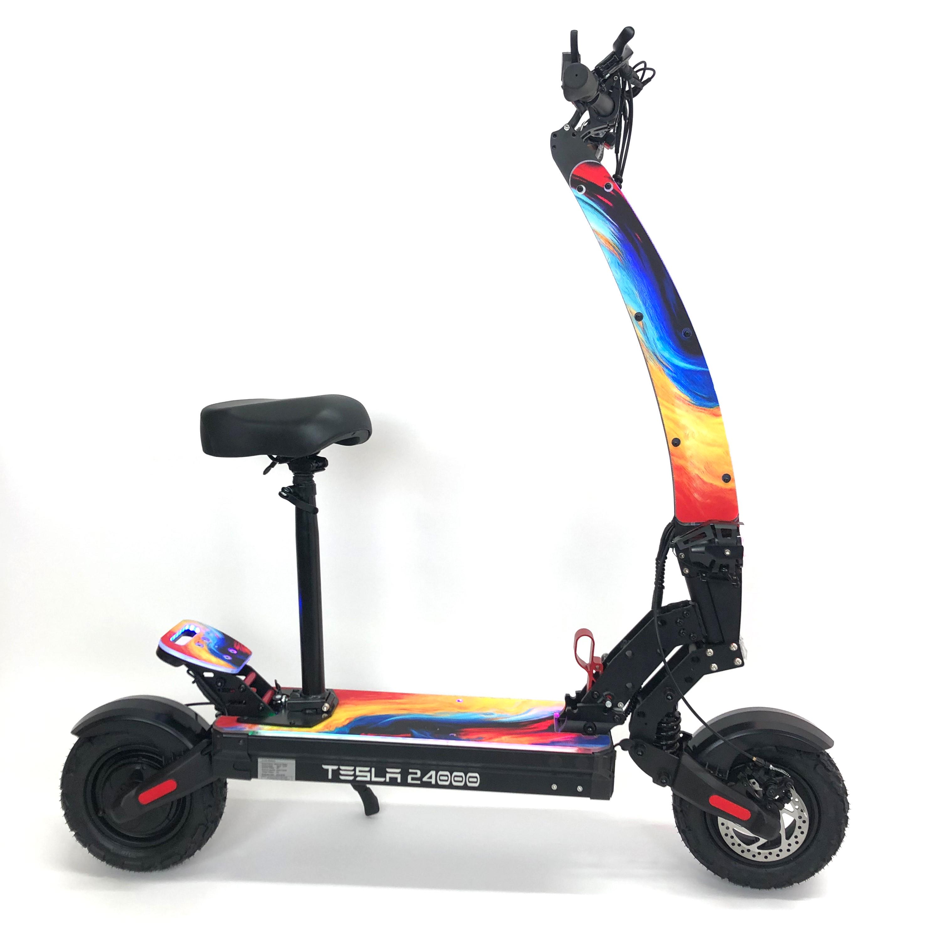Електросамокат TESLA 24000 2000W 48V 24Ah с плавающей подсветкой - фото 8 Електросамокат TESLA 24000 2000W 48V 24Ah с плавающей подсветкой - фото 8