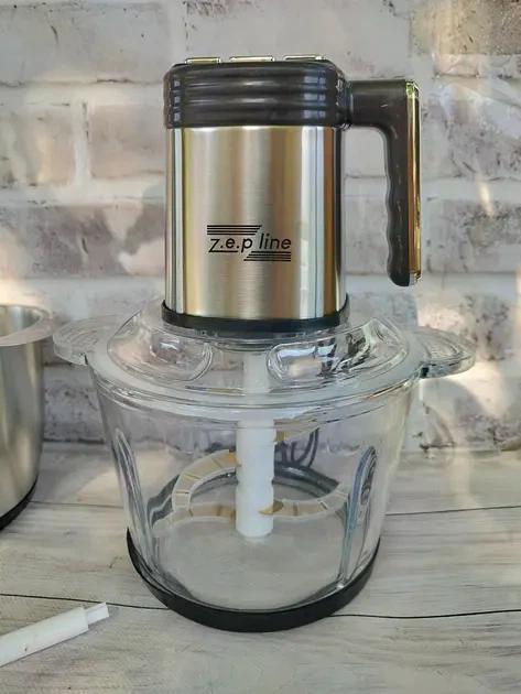 Подрібнювач кухонний ZepLine ZP-00219 2 чаши скло/металев 3,2 л 3000 Вт (ZP-00219) - фото 4 Подрібнювач кухонний ZepLine ZP-00219 2 чаши скло/металев 3,2 л 3000 Вт (ZP-00219) - фото 4