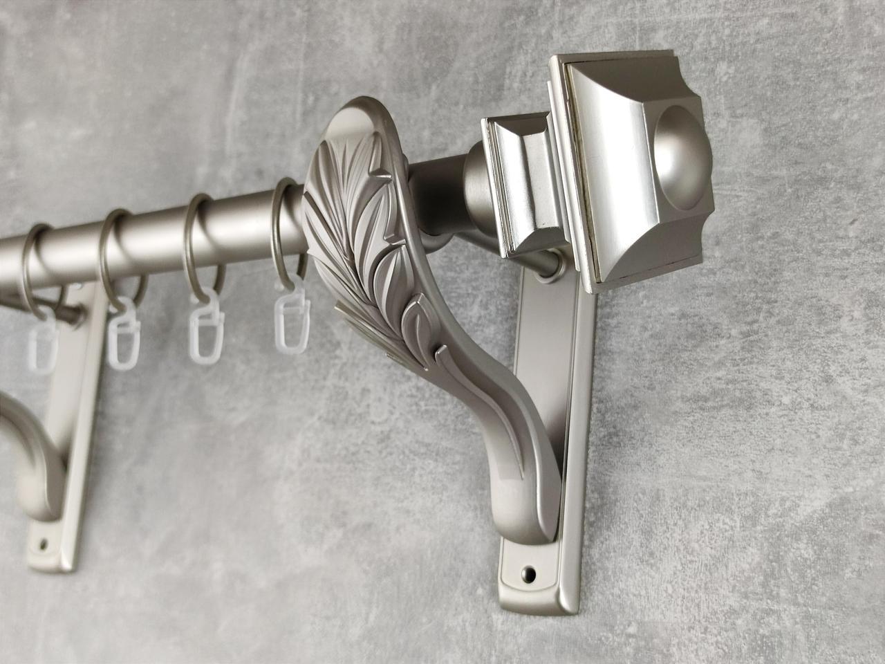 Карниз MStyle металлический для штор однорядный Борджеза 25 мм гладкий 200 см Сатин (5011422)