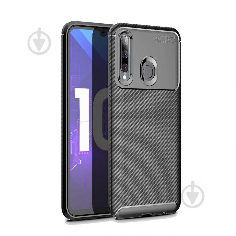 Чехол Carbon Case Huawei P Smart 2019 / Honor 10 Lite Черный (hub_xhkd54743)