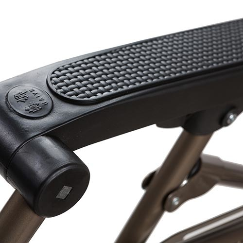 Кресло-шезлонг раскладной ПВХ 200х68х58 см Темно Коричневый (8009-1WS) - фото 5