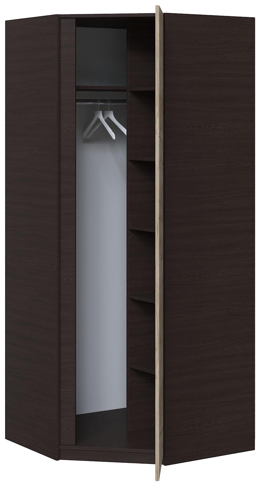 Шафа кутова Майстер Форм Брайт 850х520х2000 мм Венге магія/Дуб крафт сірий (31839) - фото 2 Шафа кутова Майстер Форм Брайт 850х520х2000 мм Венге магія/Дуб крафт сірий (31839) - фото 2