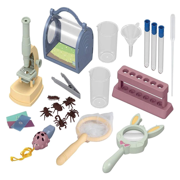 Набір юного дослідника STEM613 інструменти для вивчення комах із мікроскопом (microskopp)