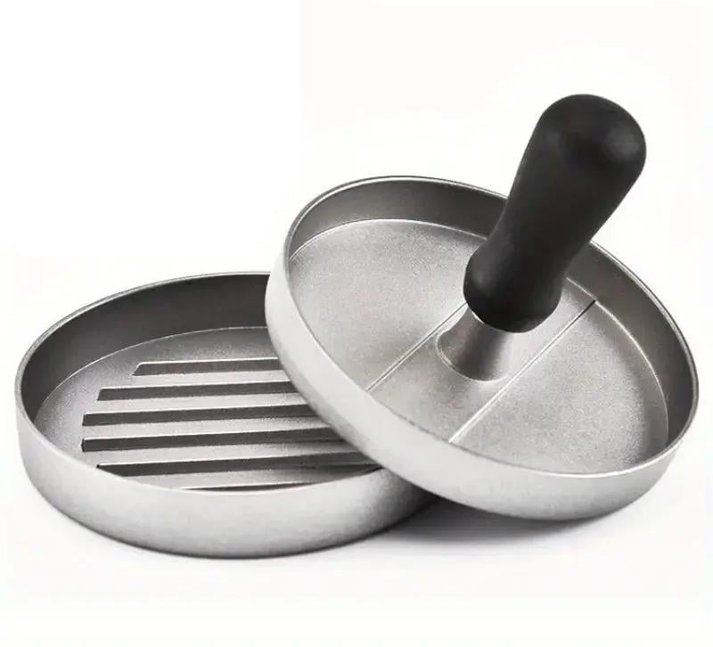 Пресс для гамбургеров ручной с антипригарным покрытием 12 см Серебристый (D-0020) Пресс для гамбургеров ручной с антипригарным покрытием 12 см Серебристый (D-0020)