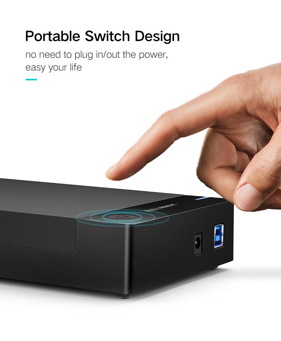 Корпус UGREEN для SSD/HDD 3,5 и 2,5 дюймовых/5 Гбит/с USB 3.0 до SATA III с кабелем USB-Micro-USB Type-B 3.0 Micro-B Черный (50422) - фото 15