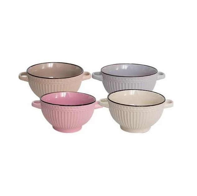 Набір бульйонниць з ручками SNT 054-04-07 Style на стійці 680 мл (1358845995) - фото 3 Набір бульйонниць з ручками SNT 054-04-07 Style на стійці 680 мл (1358845995) - фото 3