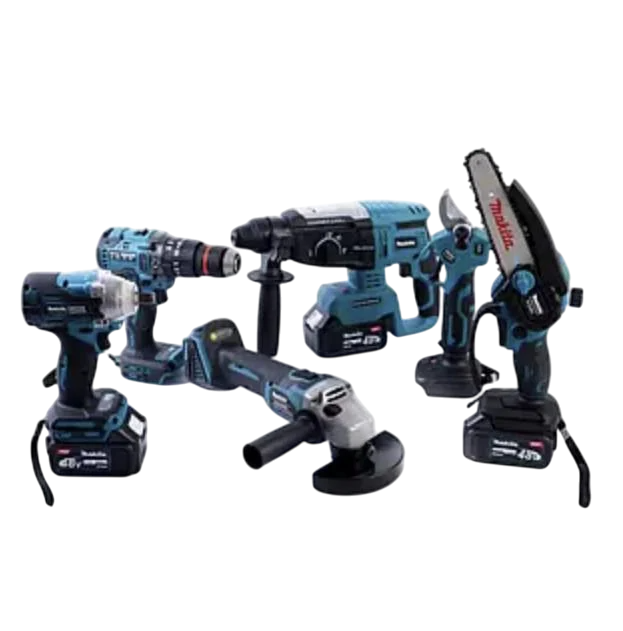 Набір акумуляторний Makita 6в1 48 V Шурупокрут/Гілкоріз/Болгарка/Перфоратор/Гайковерт/Циркулярна пила Набір акумуляторний Makita 6в1 48 V Шурупокрут/Гілкоріз/Болгарка/Перфоратор/Гайковерт/Циркулярна пила