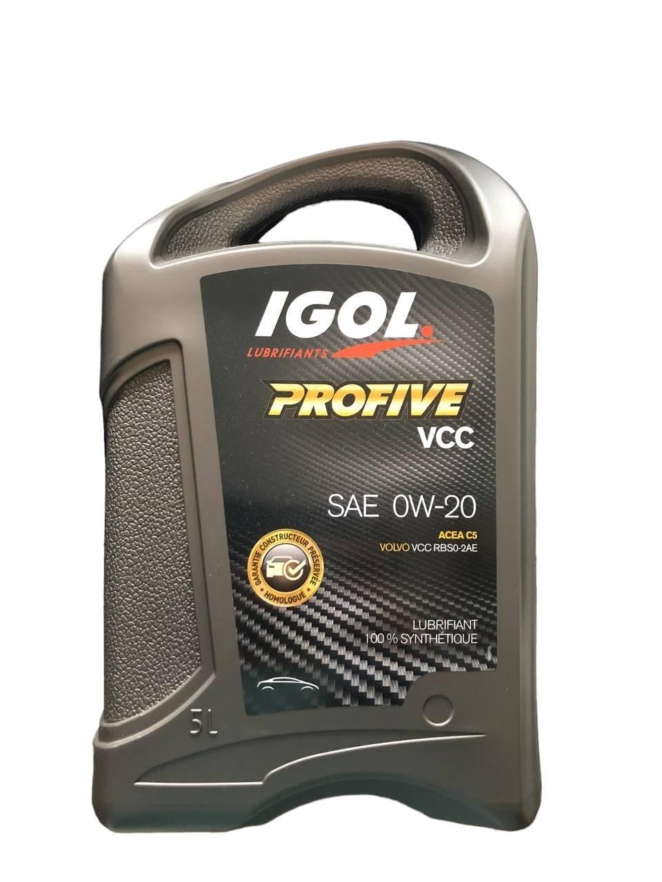 Моторное масло IGOL PROFIVE VCC 0W-20 5 л (18075803)