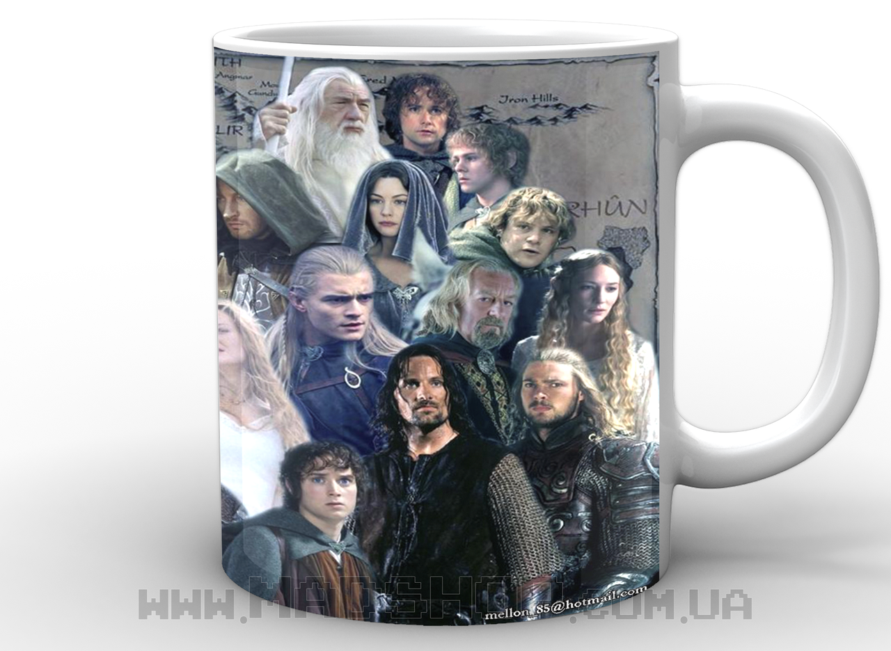 Чашка GeekLand Властелин колец герои 330 мл
