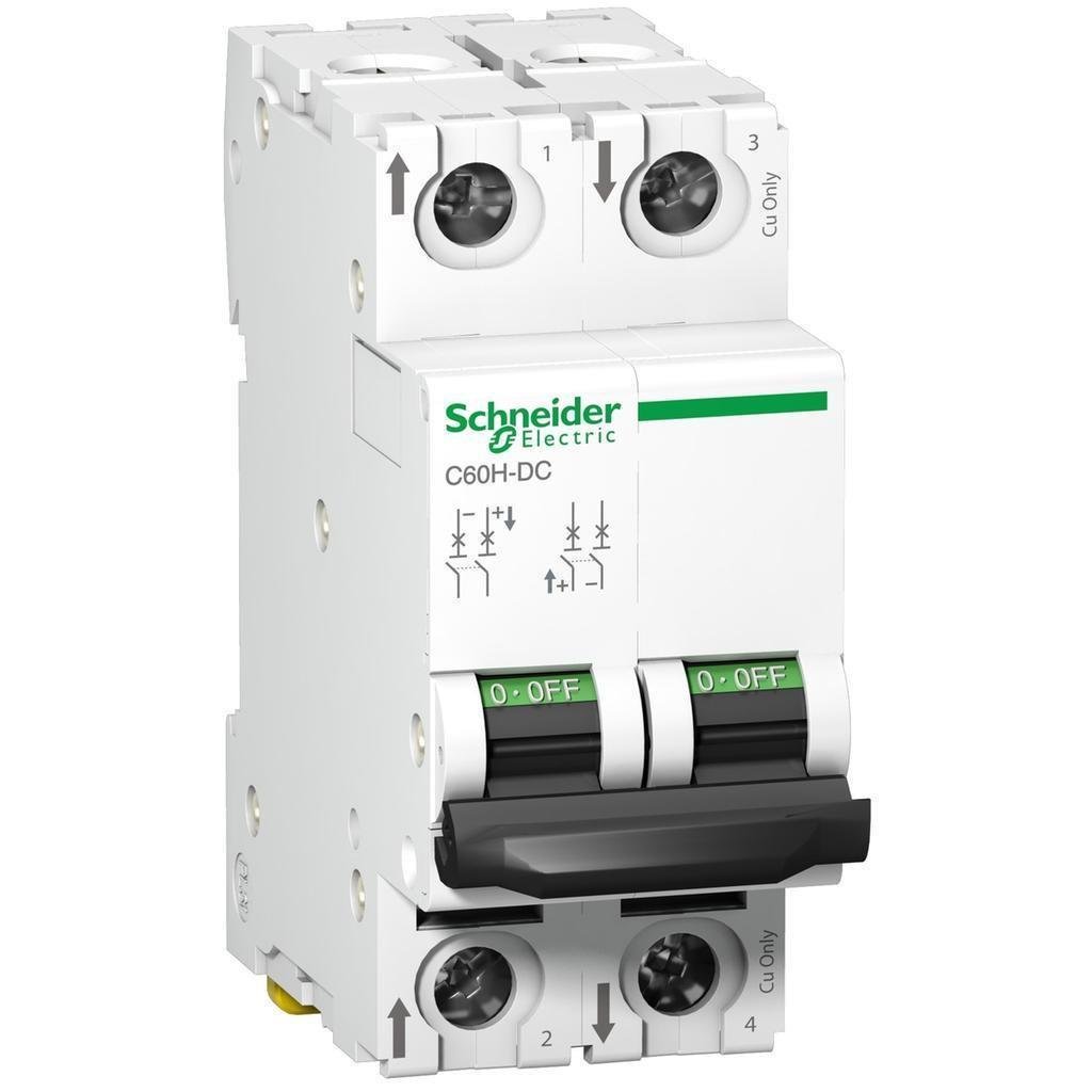Автоматический выключатель Schneider Electric C60H-DC 500В 2P C 16А (A9N61531)