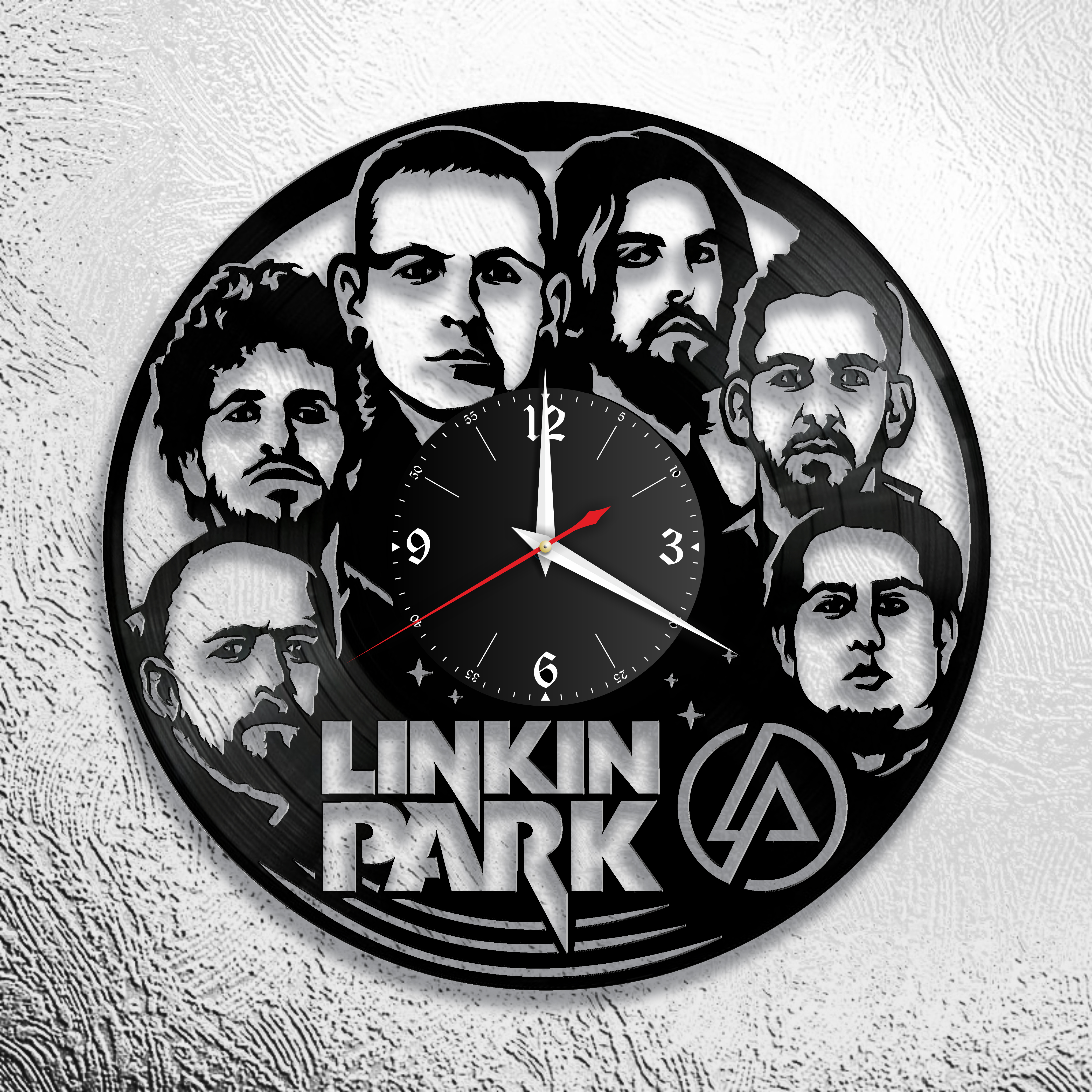 Часы настенные Linkin Park 0664 из виниловой пластинки