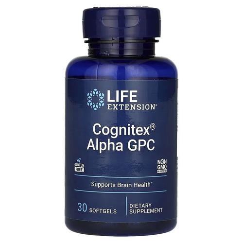 Холин В-4 Life Extension Cognitex Alpha GPC 30 Softgels (LEX-23213)