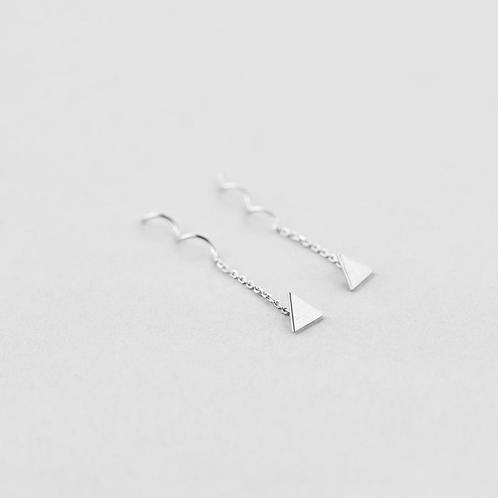 Серебряные серьги Minimal Яркость (861)