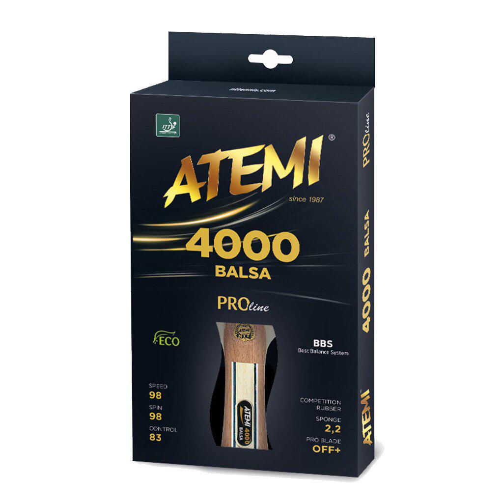 Ракетка для настільного тенісу Atemi 4000 PRO Balsa ECO-Line - фото 3