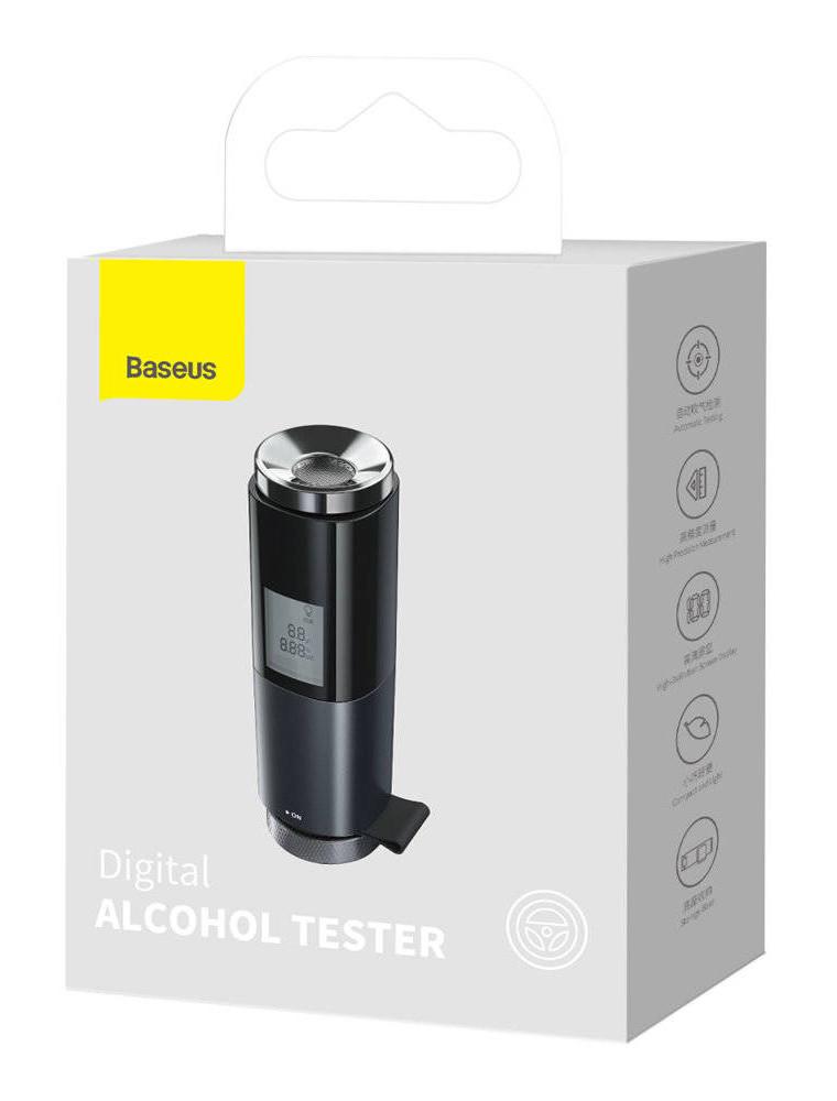 Цифровий алкотестер Baseus Digital Alcohol Tester Безконтактний Чорний (CRCX-01) - фото 5