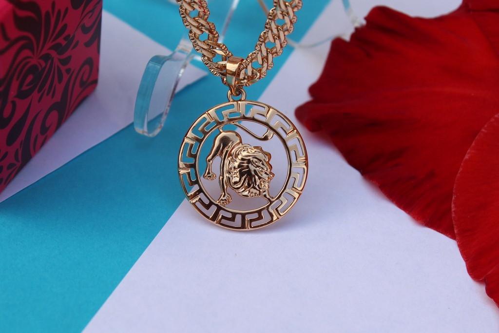 Кулон зодиак Xuping Jewelry Лев 2,5 см Золотистый