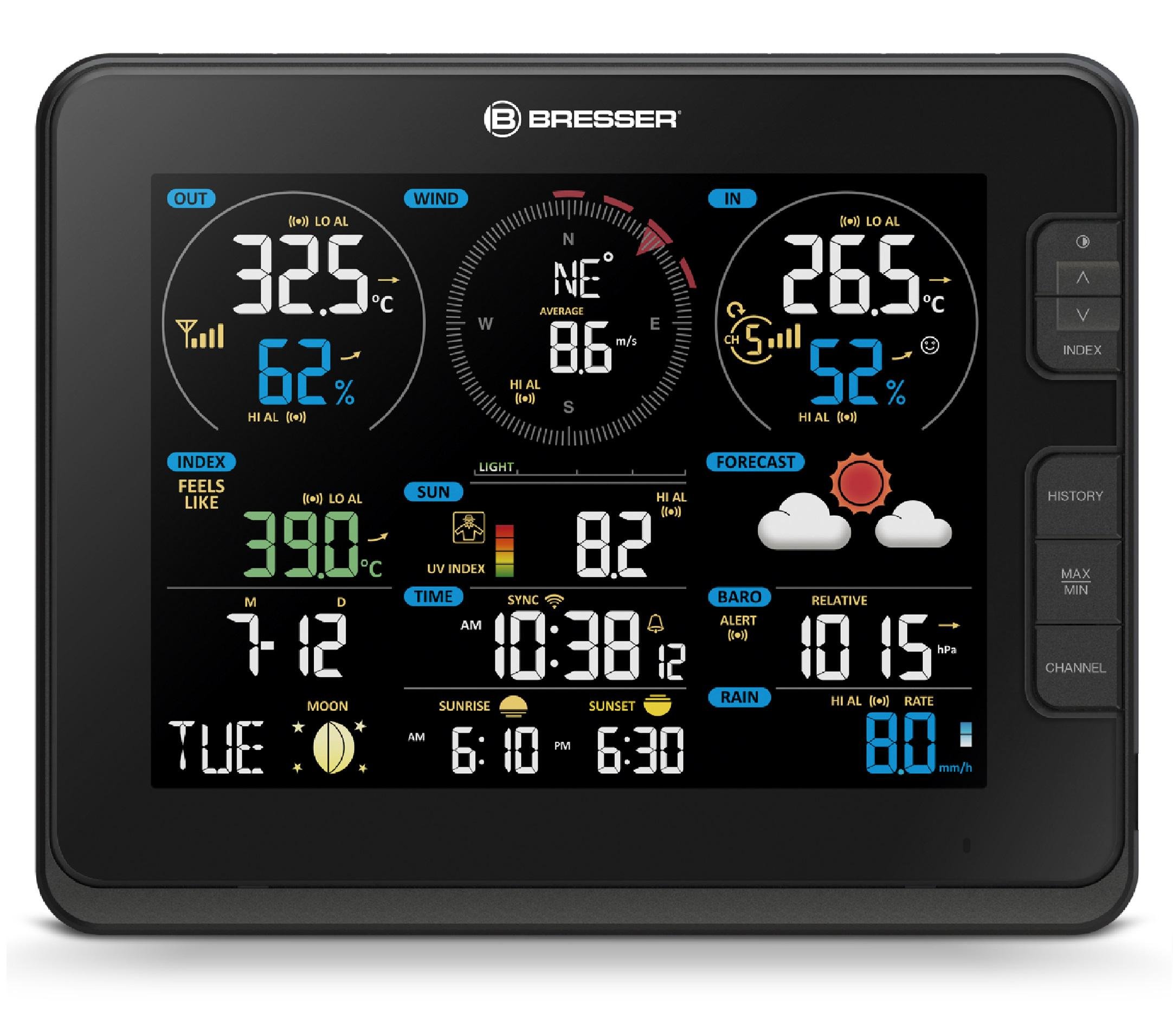 Метеостанция Bresser Professional WIFI Weather Centre 7в1 (WSX3001CM3LC2) - фото 2