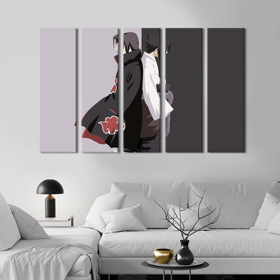 Картина на холсте Саске и Итачи - персонажи аниме 155x95 см (1488-51)
