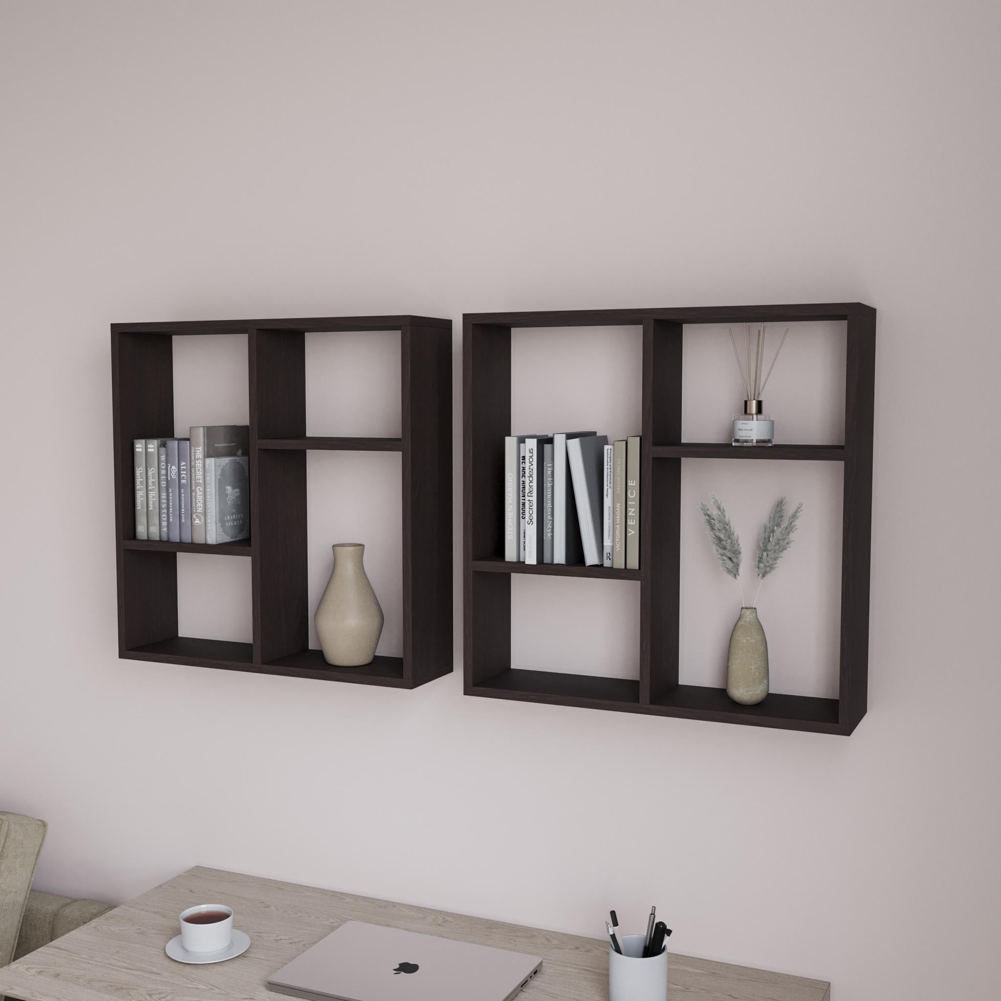 Полочка навесная 60х15х60 см 2 шт. Венге