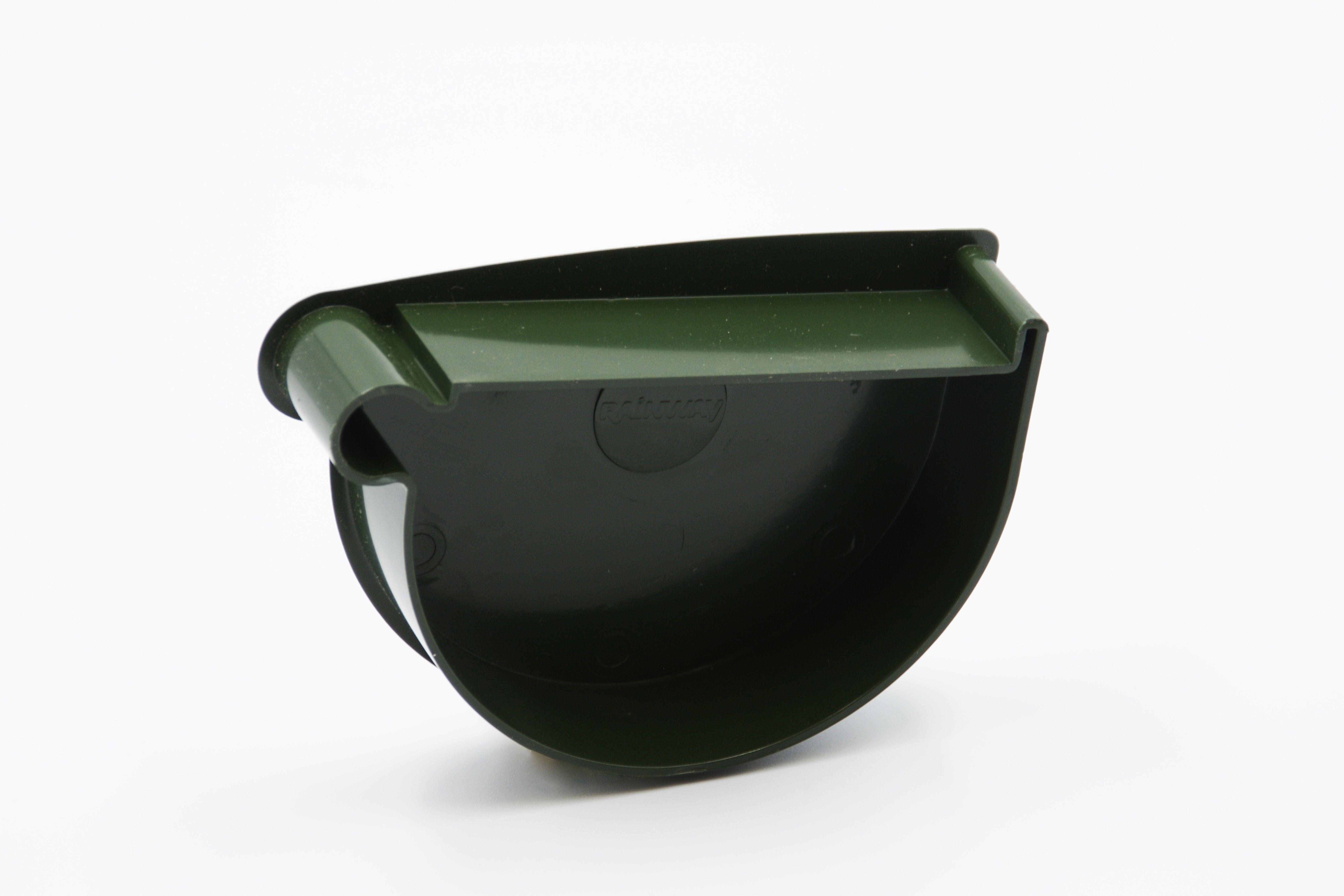 Заглушка лійки RAINWAY D 90 мм ліва Зелений RAL 6009 (10.090.07.003.RW) Заглушка лійки RAINWAY D 90 мм ліва Зелений RAL 6009 (10.090.07.003.RW)